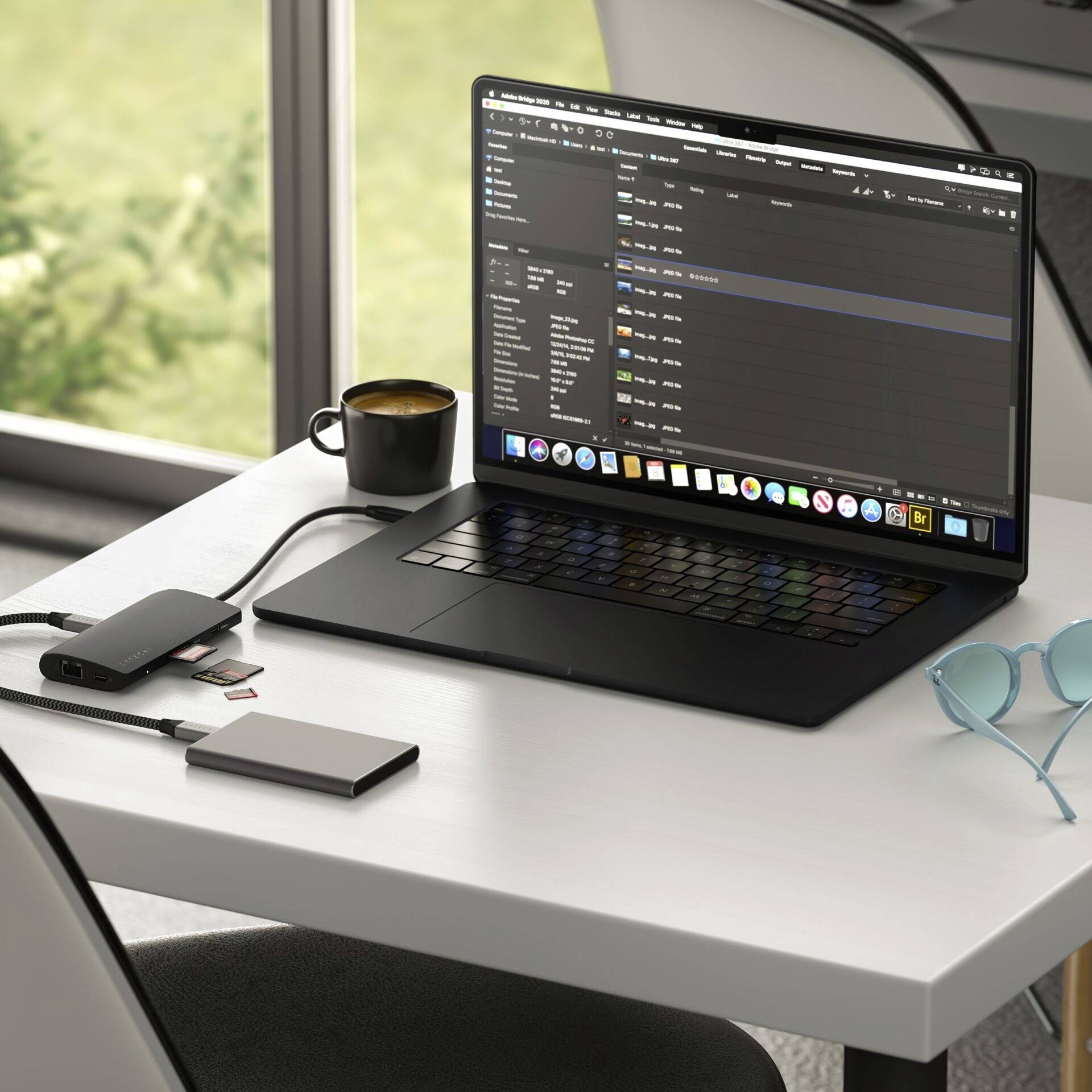 Satechi USB-C® Dockingstation ST-P8KED