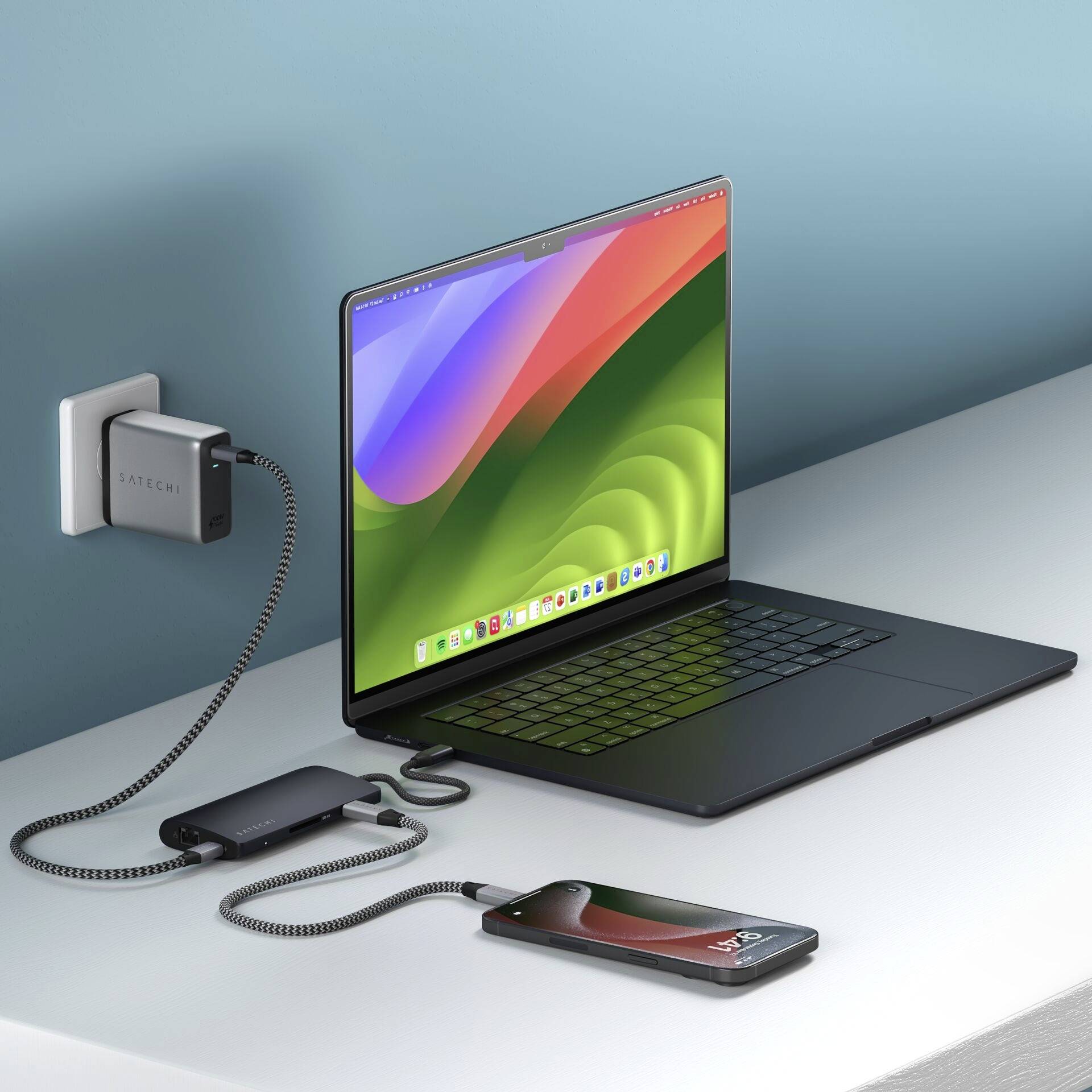 Satechi USB-C® Dockingstation ST-P8KED