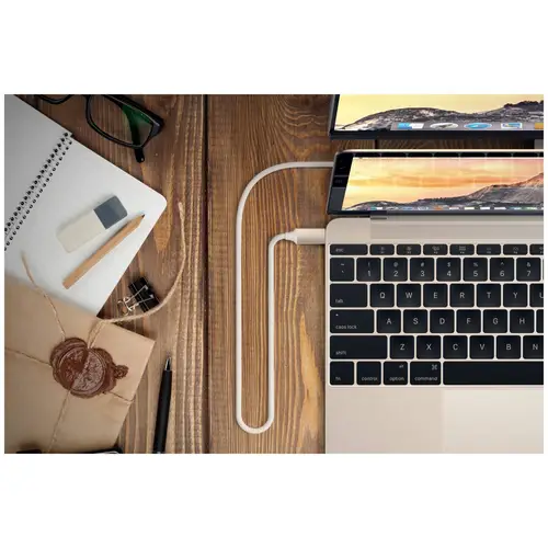 Satechi USB-C® / HDMI Anschlusskabel HDMI-A Stecker, USB-C® Stecker 1.8m Silber ST-CHDMIS 4K UHD USB-C®-Displaykabel Satechi USB-C® / HDMI Anschlusskabel HDMI-A Stecker, USB-C® Stecker 1.8m Silber ST-CHDMIS 4K UHD USB-C®-Displaykabel