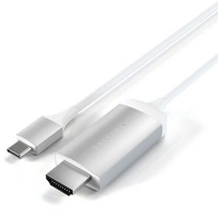 Satechi USB-C® / HDMI Anschlusskabel HDMI-A Stecker, USB-C® Stecker 1.8m Silber ST-CHDMIS 4K UHD USB-C®-Displaykabel Satechi USB-C® / HDMI Anschlusskabel HDMI-A Stecker, USB-C® Stecker 1.8m Silber ST-CHDMIS 4K UHD USB-C®-Displaykabel
