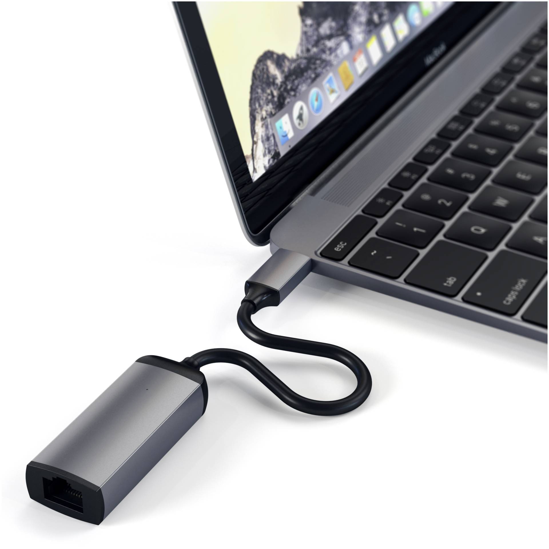 Satechi USB-C® Adapter [1x USB-C® Stecker - 1x RJ45] ST-TCENM