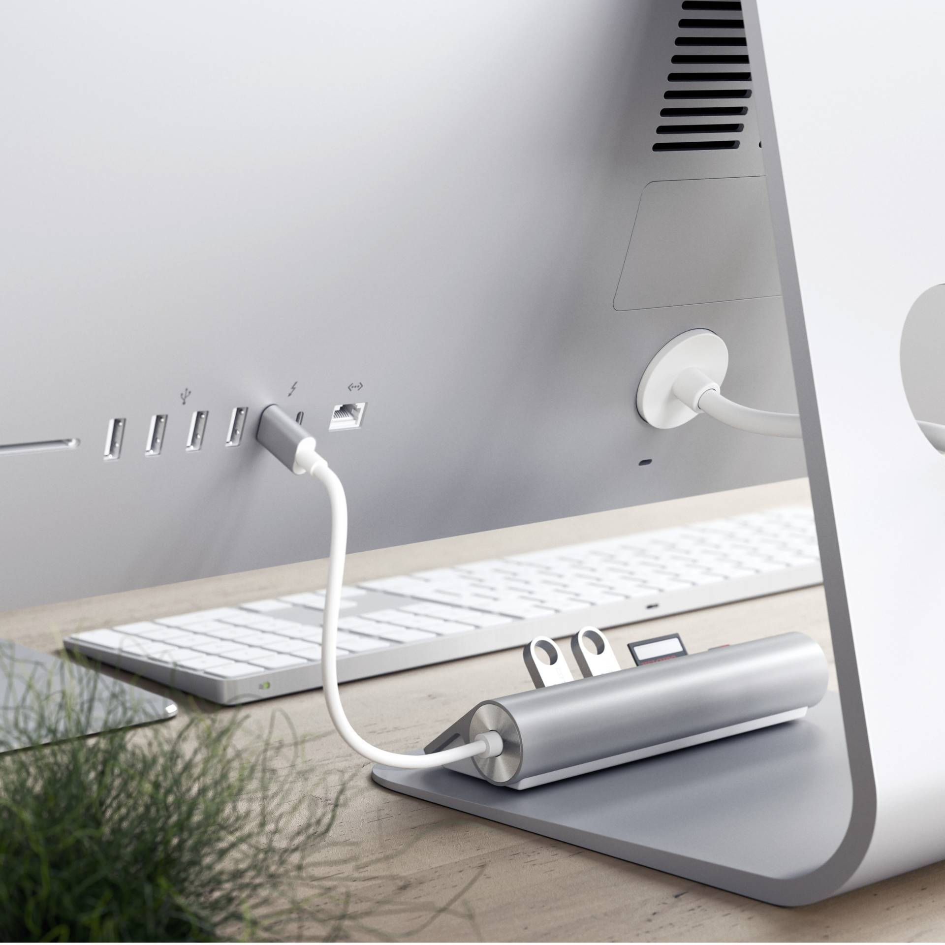 Satechi ST-TCHCRS USB-Kombi-Hub Silber