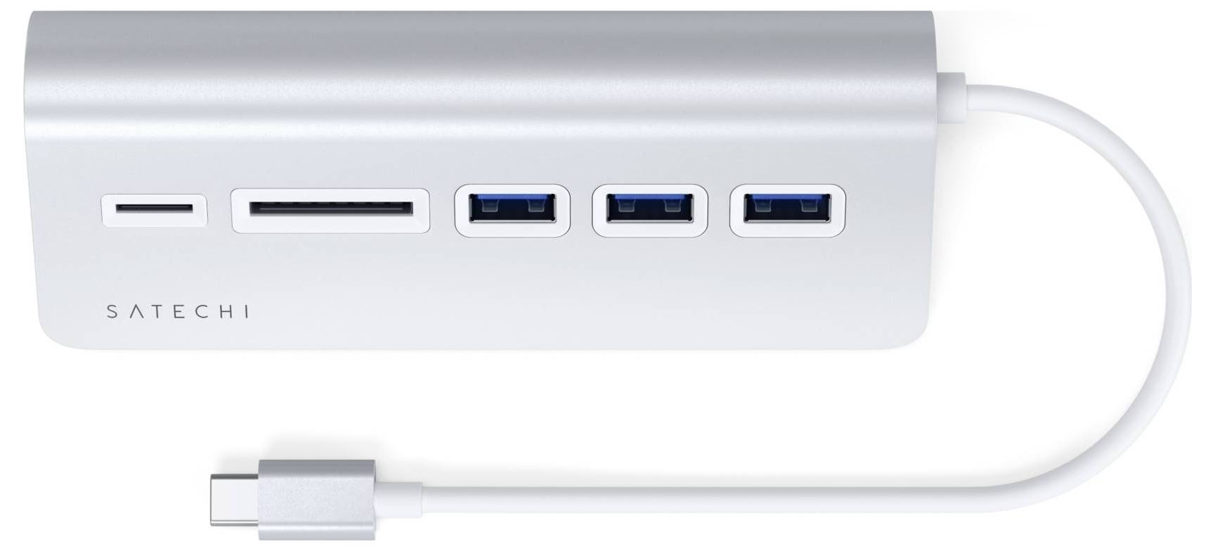 Satechi ST-TCHCRS USB-Kombi-Hub Silber