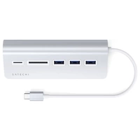 Satechi ST-TCHCRS USB-Kombi-Hub Silber Satechi ST-TCHCRS USB-Kombi-Hub Silber