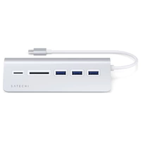 Satechi ST-TCHCRS USB-Kombi-Hub Silber Satechi ST-TCHCRS USB-Kombi-Hub Silber