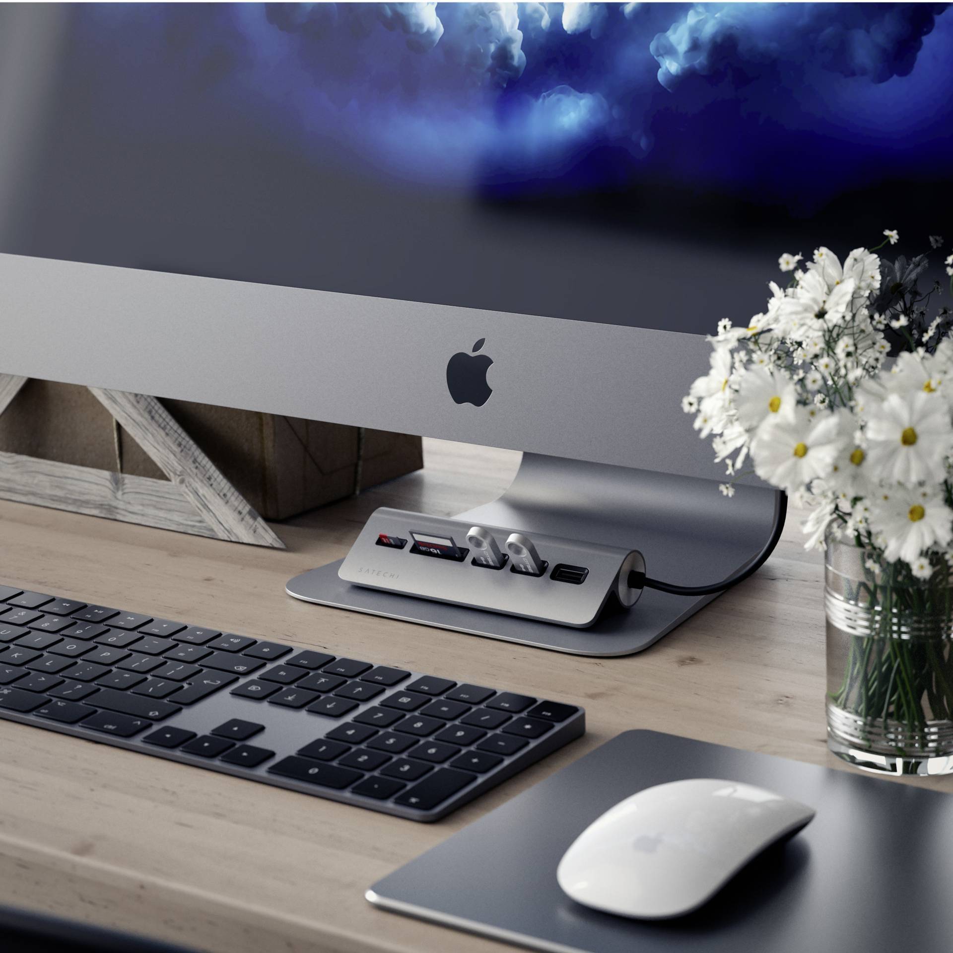 Satechi ST-TCHCRM USB-Kombi-Hub Spacegrau