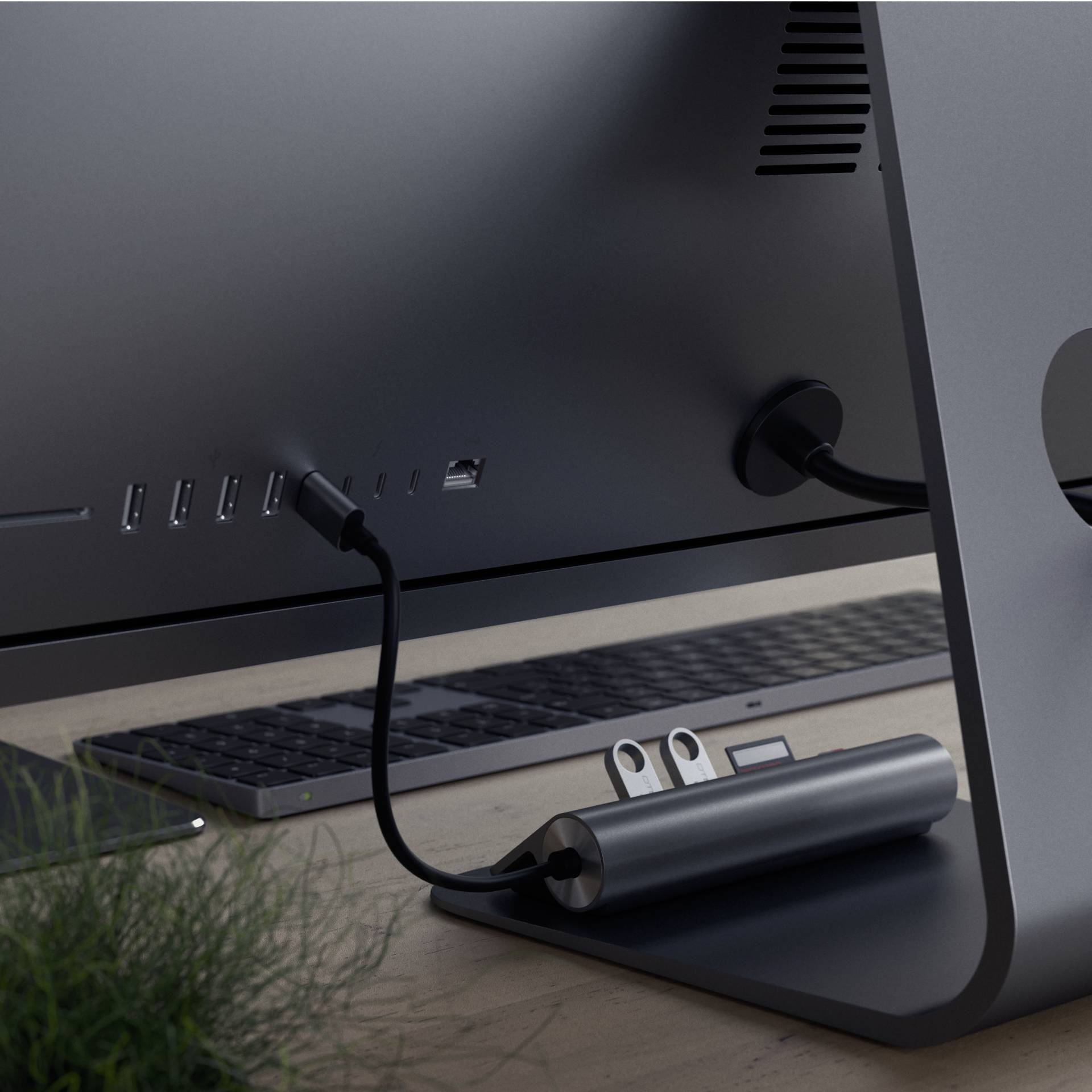 Satechi ST-TCHCRM USB-Kombi-Hub Spacegrau