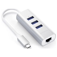 Satechi ST-TC2N1USB31AS USB-Kombi-Hub Silber Satechi ST-TC2N1USB31AS USB-Kombi-Hub Silber