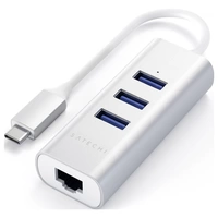 Satechi ST-TC2N1USB31AS USB-Kombi-Hub Silber Satechi ST-TC2N1USB31AS USB-Kombi-Hub Silber
