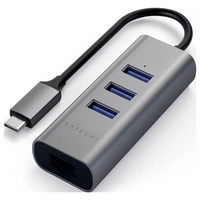 Satechi ST-TC2N1USB31AM USB-Kombi-Hub Spacegrau Satechi ST-TC2N1USB31AM USB-Kombi-Hub Spacegrau