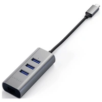 Satechi ST-TC2N1USB31AM USB-Kombi-Hub Spacegrau Satechi ST-TC2N1USB31AM USB-Kombi-Hub Spacegrau