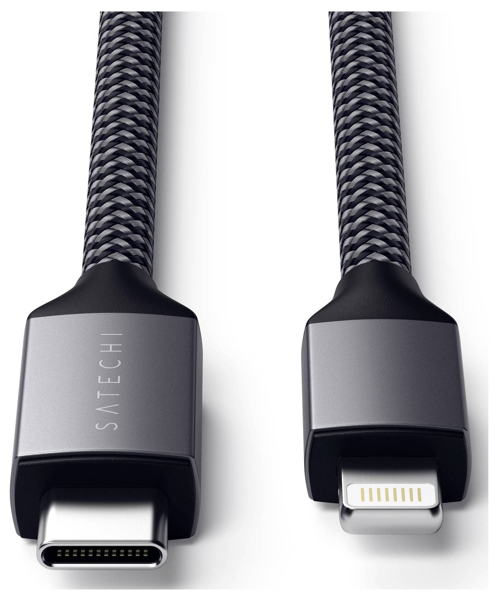Satechi USB-Kabel USB 2.0 USB-C® Stecker, Apple Lightning Stecker 1.8m Anthrazit ST-TCL18M