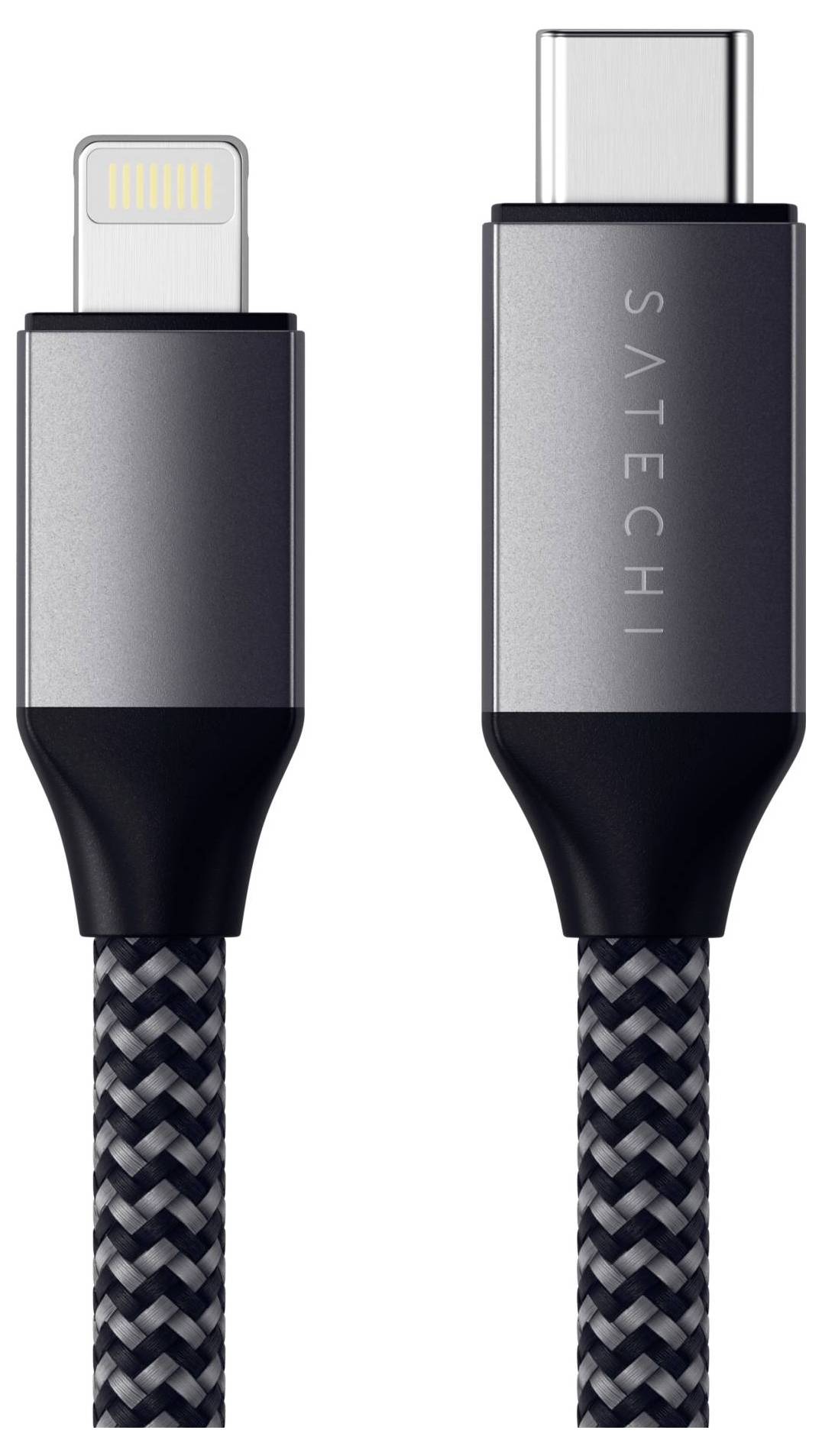 Satechi USB-Kabel USB 2.0 USB-C® Stecker, Apple Lightning Stecker 1.8m Anthrazit ST-TCL18M