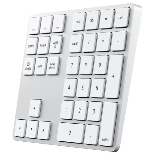 Satechi ST-XLABKSDE Bluetooth® Nummernblock Silber Satechi ST-XLABKSDE Bluetooth® Nummernblock Silber