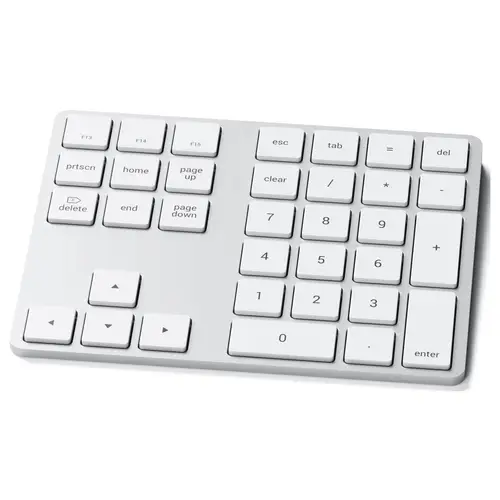 Satechi ST-XLABKSDE Bluetooth® Nummernblock Silber Satechi ST-XLABKSDE Bluetooth® Nummernblock Silber