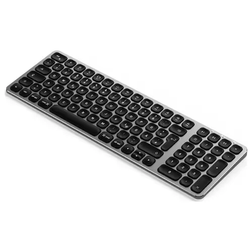 Satechi ST-ACBKM-DE Bluetooth® Tastatur Deutsch, QWERTZ Anthrazit mit numerischer Tastatur, Beleuchtet Satechi ST-ACBKM-DE Bluetooth® Tastatur Deutsch, QWERTZ Anthrazit mit numerischer Tastatur, Beleuchtet