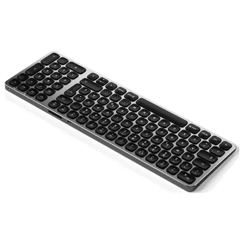Satechi ST-ACBKM-DE Bluetooth® Tastatur Deutsch, QWERTZ Anthrazit mit numerischer Tastatur, Beleuchtet Satechi ST-ACBKM-DE Bluetooth® Tastatur Deutsch, QWERTZ Anthrazit mit numerischer Tastatur, Beleuchtet