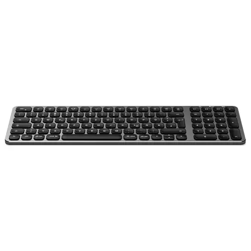 Satechi ST-ACBKM-DE Bluetooth® Tastatur Deutsch, QWERTZ Anthrazit mit numerischer Tastatur, Beleuchtet Satechi ST-ACBKM-DE Bluetooth® Tastatur Deutsch, QWERTZ Anthrazit mit numerischer Tastatur, Beleuchtet