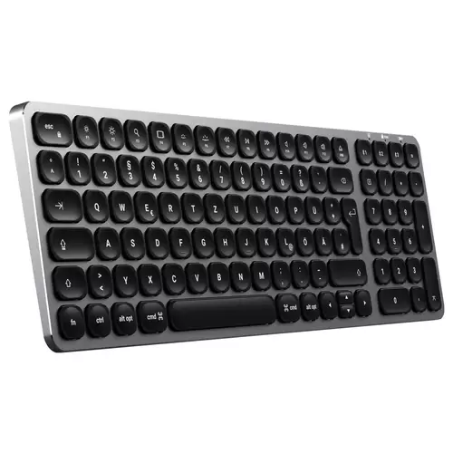 Satechi ST-ACBKM-DE Bluetooth® Tastatur Deutsch, QWERTZ Anthrazit mit numerischer Tastatur, Beleuchtet Satechi ST-ACBKM-DE Bluetooth® Tastatur Deutsch, QWERTZ Anthrazit mit numerischer Tastatur, Beleuchtet