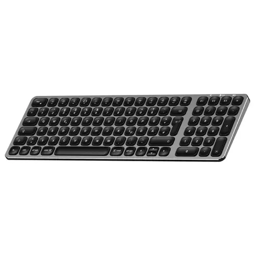Satechi ST-ACBKM-DE Bluetooth® Tastatur Deutsch, QWERTZ Anthrazit mit numerischer Tastatur, Beleuchtet Satechi ST-ACBKM-DE Bluetooth® Tastatur Deutsch, QWERTZ Anthrazit mit numerischer Tastatur, Beleuchtet