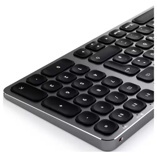Satechi ST-ACBKM-DE Bluetooth® Tastatur Deutsch, QWERTZ Anthrazit mit numerischer Tastatur, Beleuchtet Satechi ST-ACBKM-DE Bluetooth® Tastatur Deutsch, QWERTZ Anthrazit mit numerischer Tastatur, Beleuchtet