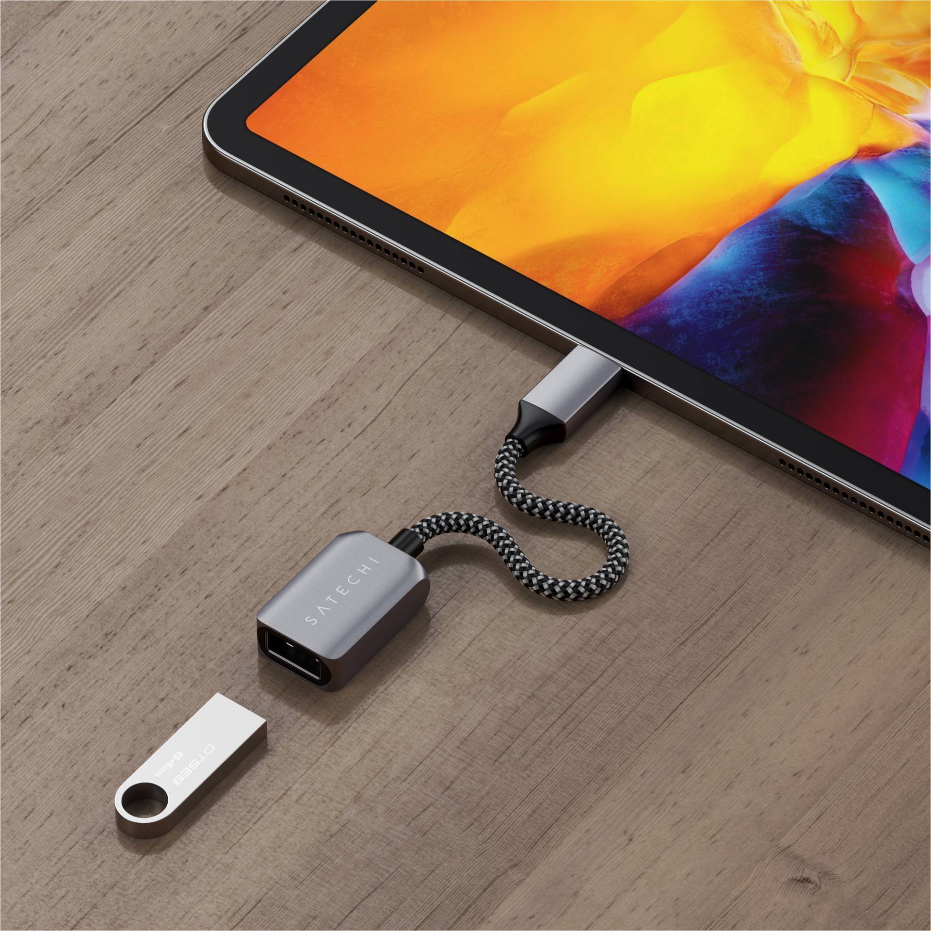 Satechi USB-C® Adapter [1x USB-C® Stecker - 1x USB-A, USB 3.1 Gen 1] ST-UCATCM