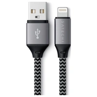Satechi USB-Kabel USB 2.0 USB-A Stecker, Apple Lightning Stecker 0.25m Grau, Schwarz ST-TAL10M Satechi USB-Kabel USB 2.0 USB-A Stecker, Apple Lightning Stecker 0.25m Grau, Schwarz ST-TAL10M