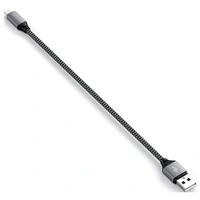 Satechi USB-Kabel USB 2.0 USB-A Stecker, Apple Lightning Stecker 0.25m Grau, Schwarz ST-TAL10M Satechi USB-Kabel USB 2.0 USB-A Stecker, Apple Lightning Stecker 0.25m Grau, Schwarz ST-TAL10M