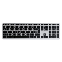 Satechi Slim X3 Bluetooth® Tastatur Schweiz, QWERTZ Anthrazit Multimediatasten, mit numerischer Tastatur, Beleuchtet Satechi Slim X3 Bluetooth® Tastatur Schweiz, QWERTZ Anthrazit Multimediatasten, mit numerischer Tastatur, Beleuchtet