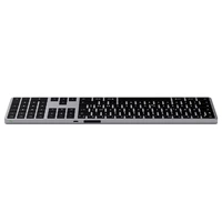 Satechi Slim X3 Bluetooth® Tastatur Schweiz, QWERTZ Anthrazit Multimediatasten, mit numerischer Tastatur, Beleuchtet Satechi Slim X3 Bluetooth® Tastatur Schweiz, QWERTZ Anthrazit Multimediatasten, mit numerischer Tastatur, Beleuchtet