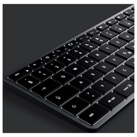 Satechi Slim X3 Bluetooth® Tastatur Schweiz, QWERTZ Anthrazit Multimediatasten, mit numerischer Tastatur, Beleuchtet Satechi Slim X3 Bluetooth® Tastatur Schweiz, QWERTZ Anthrazit Multimediatasten, mit numerischer Tastatur, Beleuchtet