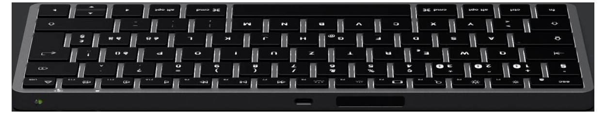 Satechi Slim X1 Bluetooth® Tastatur Schweiz, QWERTZ Anthrazit Multimediatasten, Beleuchtet