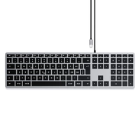 Satechi Slim W3 Kabelgebunden Tastatur Schweiz, QWERTZ Anthrazit Multimediatasten, mit numerischer Tastatur, Beleuchtet Satechi Slim W3 Kabelgebunden Tastatur Schweiz, QWERTZ Anthrazit Multimediatasten, mit numerischer Tastatur, Beleuchtet