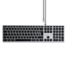 Satechi Slim W3 Kabelgebunden Tastatur Schweiz, QWERTZ Anthrazit Multimediatasten, mit numerischer Tastatur, Beleuchtet Satechi Slim W3 Kabelgebunden Tastatur Schweiz, QWERTZ Anthrazit Multimediatasten, mit numerischer Tastatur, Beleuchtet