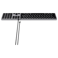 Satechi Slim W3 Kabelgebunden Tastatur Schweiz, QWERTZ Anthrazit Multimediatasten, mit numerischer Tastatur, Beleuchtet Satechi Slim W3 Kabelgebunden Tastatur Schweiz, QWERTZ Anthrazit Multimediatasten, mit numerischer Tastatur, Beleuchtet