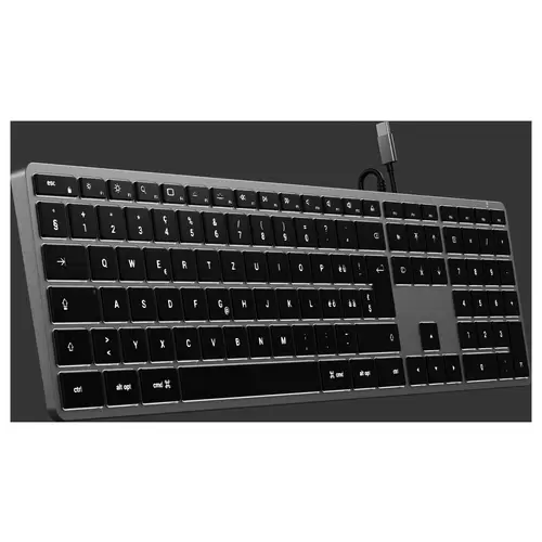 Satechi Slim W3 Kabelgebunden Tastatur Schweiz, QWERTZ Anthrazit Multimediatasten, mit numerischer Tastatur, Beleuchtet Satechi Slim W3 Kabelgebunden Tastatur Schweiz, QWERTZ Anthrazit Multimediatasten, mit numerischer Tastatur, Beleuchtet