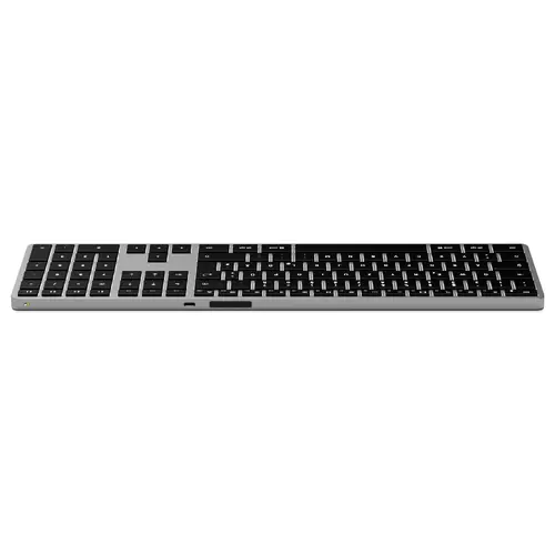 Satechi Slim X3 Bluetooth® Tastatur Deutsch, QWERTZ Anthrazit Multimediatasten, mit numerischer Tastatur, Beleuchtet Satechi Slim X3 Bluetooth® Tastatur Deutsch, QWERTZ Anthrazit Multimediatasten, mit numerischer Tastatur, Beleuchtet