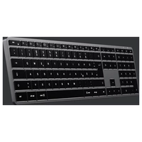 Satechi Slim X3 Bluetooth® Tastatur Deutsch, QWERTZ Anthrazit Multimediatasten, mit numerischer Tastatur, Beleuchtet Satechi Slim X3 Bluetooth® Tastatur Deutsch, QWERTZ Anthrazit Multimediatasten, mit numerischer Tastatur, Beleuchtet