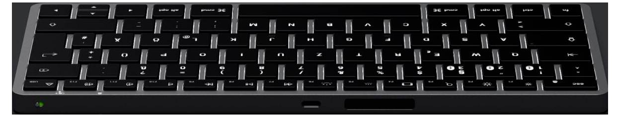 Satechi Slim X1 Mini Bluetooth® Tastatur Deutsch, QWERTZ Anthrazit Multimediatasten, Beleuchtet