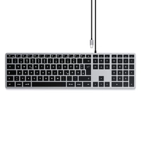 Satechi Slim W3 Kabelgebunden Tastatur Deutsch, QWERTZ Anthrazit Multimediatasten, mit numerischer Tastatur, Beleuchtet Satechi Slim W3 Kabelgebunden Tastatur Deutsch, QWERTZ Anthrazit Multimediatasten, mit numerischer Tastatur, Beleuchtet