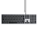 Satechi Slim W3 Kabelgebunden Tastatur Deutsch, QWERTZ Anthrazit Multimediatasten, mit numerischer Tastatur, Beleuchtet Satechi Slim W3 Kabelgebunden Tastatur Deutsch, QWERTZ Anthrazit Multimediatasten, mit numerischer Tastatur, Beleuchtet