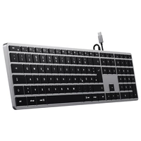 Satechi Slim W3 Kabelgebunden Tastatur Deutsch, QWERTZ Anthrazit Multimediatasten, mit numerischer Tastatur, Beleuchtet Satechi Slim W3 Kabelgebunden Tastatur Deutsch, QWERTZ Anthrazit Multimediatasten, mit numerischer Tastatur, Beleuchtet