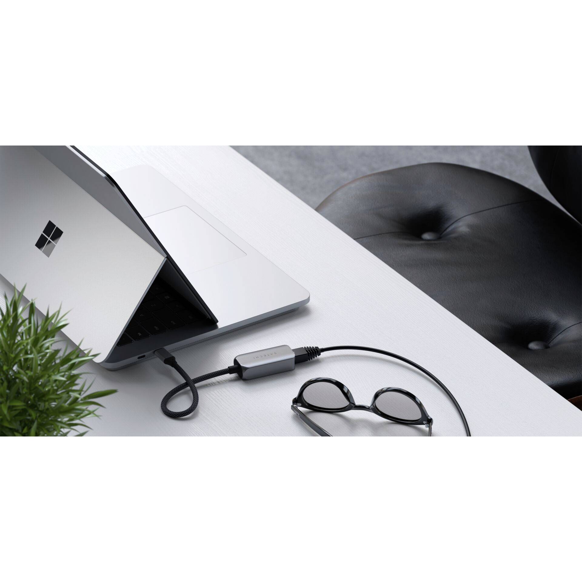 Satechi USB-C® Adapter [1x USB-C® Stecker - 1x Gigabit-LAN (1/2.5 Gbit/s)] ST-AE25M