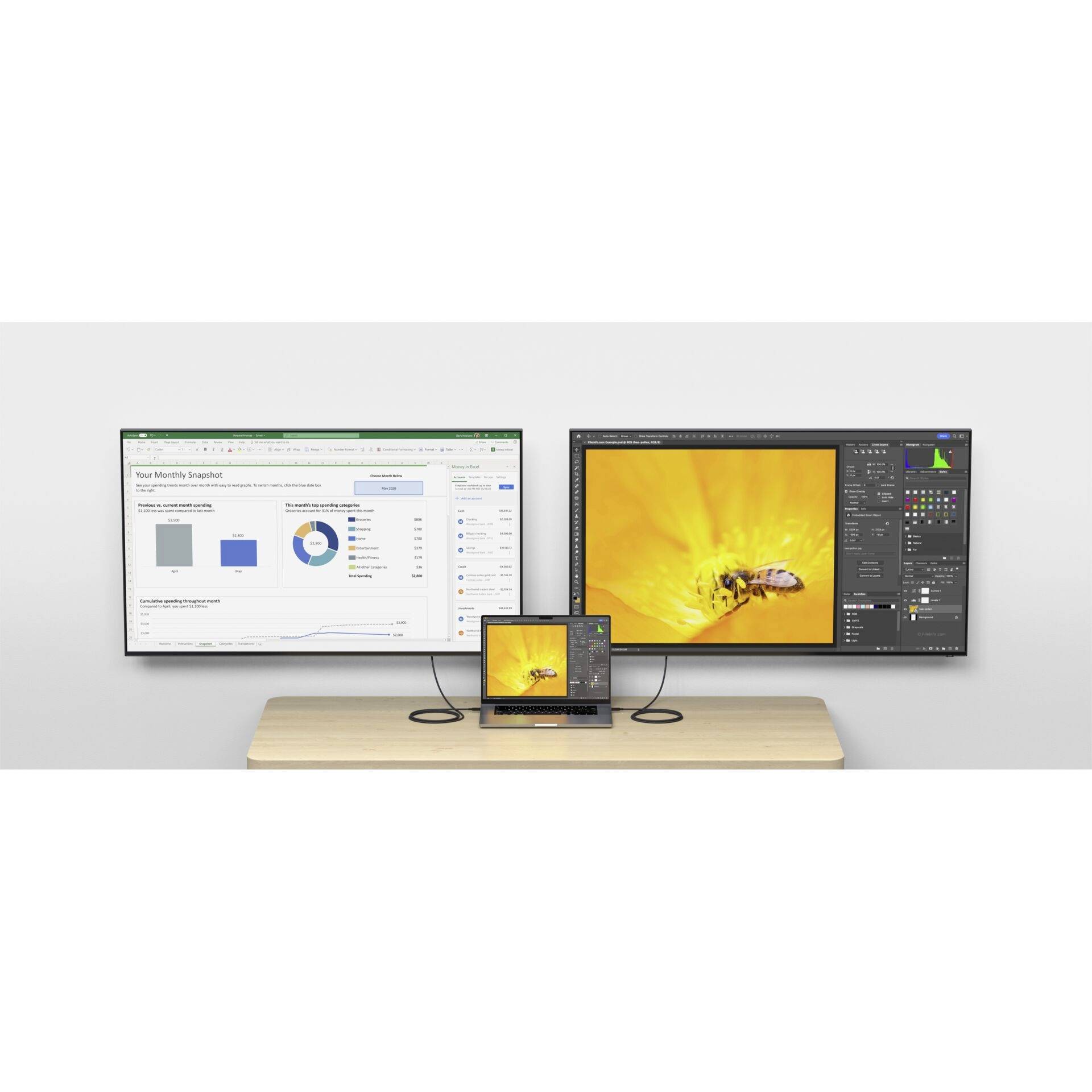 Satechi Thunderbolt™-Kabel Thunderbolt™ 4 USB-C® 1.00m Schwarz, Silber ST-YTB100K