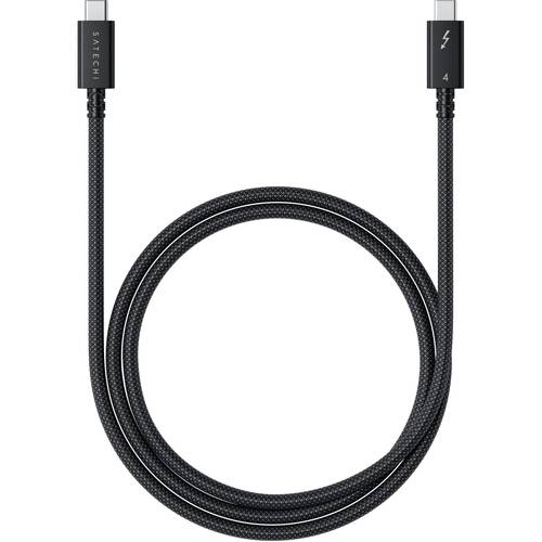 Satechi Thunderbolt™-Kabel Thunderbolt™ 4 USB-C® 1.00 m Schwarz, Silber ST-YTB100K
