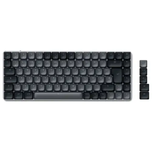 Satechi SM1 Slim Bluetooth® Tastatur Deutsch, QWERTZ Grau Satechi SM1 Slim Bluetooth® Tastatur Deutsch, QWERTZ Grau