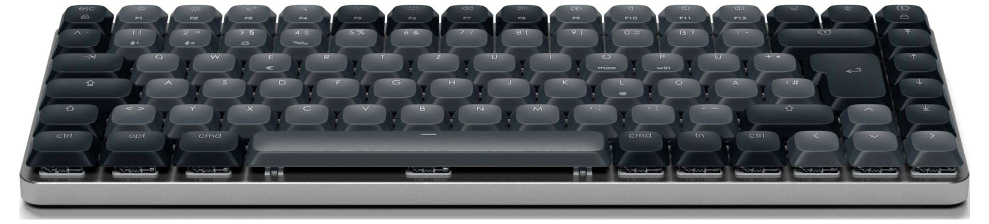 Satechi SM1 Slim Bluetooth® Tastatur Deutsch, QWERTZ Grau