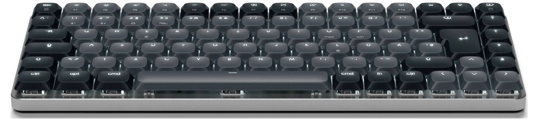 Satechi SM1 Slim Bluetooth® Tastatur Deutsch, QWERTZ Grau