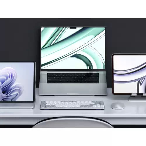 Satechi SM1 Slim Bluetooth® Tastatur Deutsch, QWERTZ Grau Satechi SM1 Slim Bluetooth® Tastatur Deutsch, QWERTZ Grau