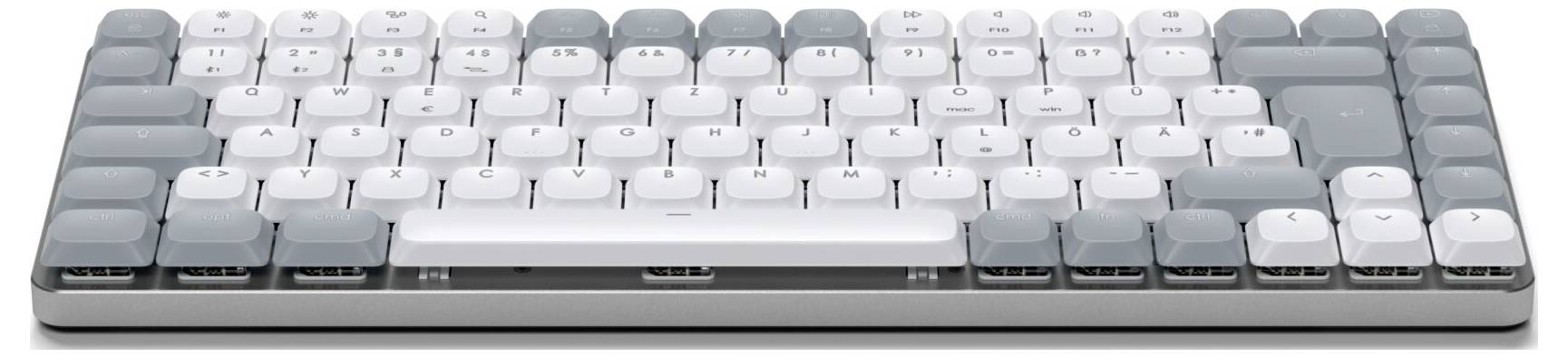 Satechi SM1 Slim Bluetooth® Tastatur Deutsch, QWERTZ Grau